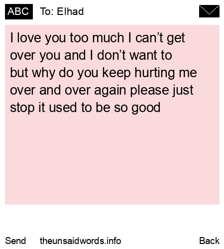 unsent message to Elhad