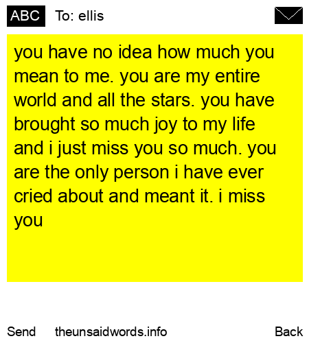 unsent message to ellis