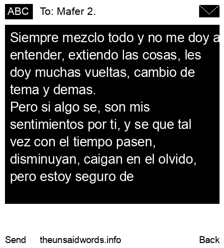 unsent message to Mafer 2.