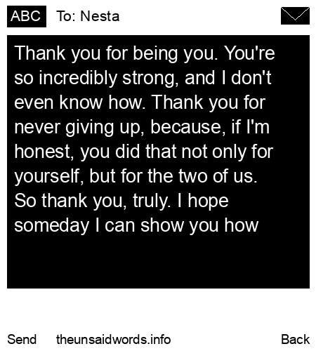unsent message to Nesta