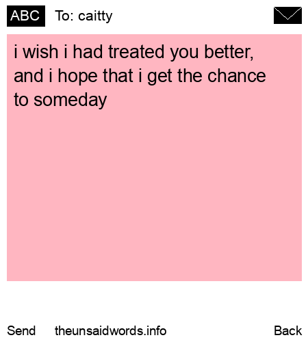 unsent message to caitty