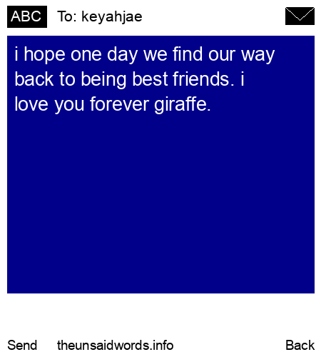 unsent message to keyahjae 