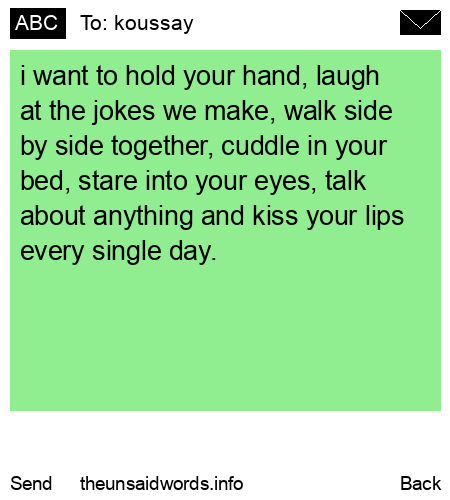 unsent message to koussay