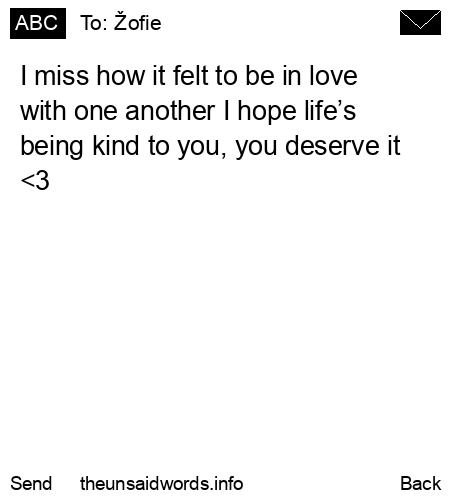 unsent message to Žofie