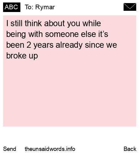 unsent message to Rymar