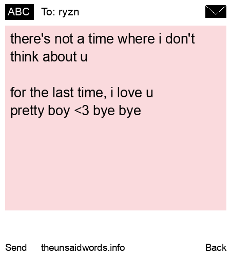 unsent message to ryzn