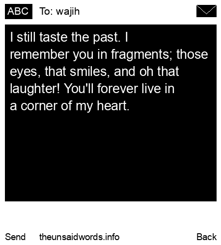 unsent message to wajih
