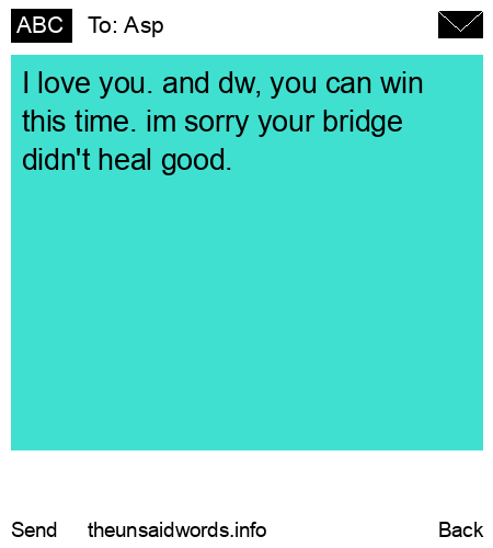 unsent message to Asp