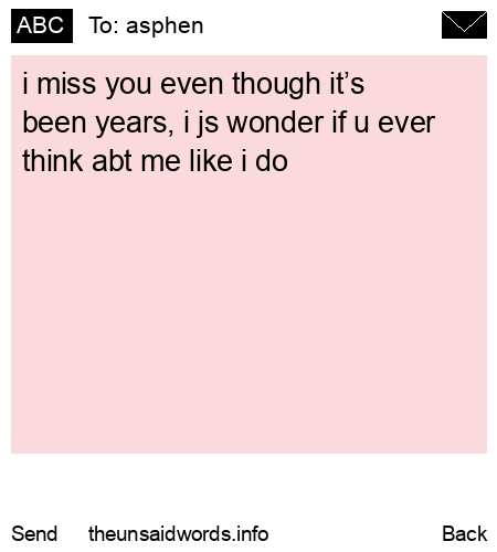 unsent message to asphen