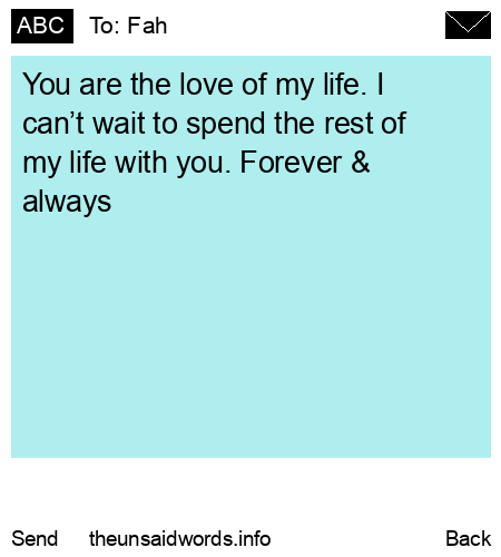 unsent message to Fah