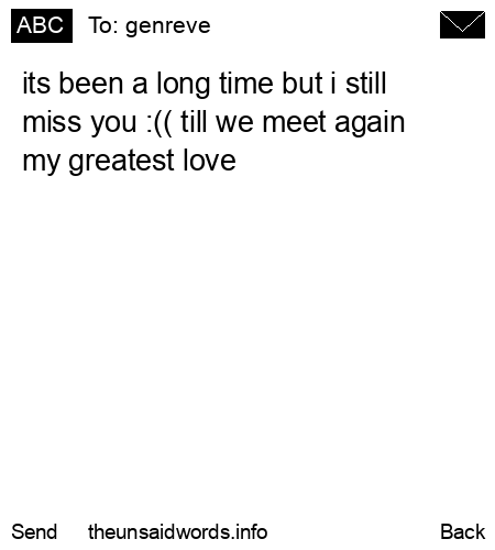 unsent message to genreve 