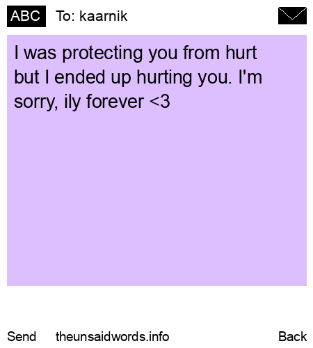unsent message to kaarnik