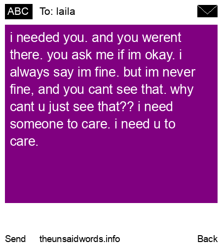 unsent message to laila