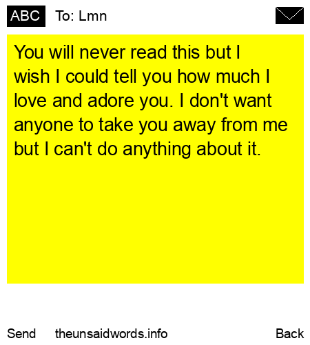 unsent message to Lmn