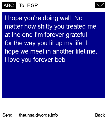 unsent message to EGP