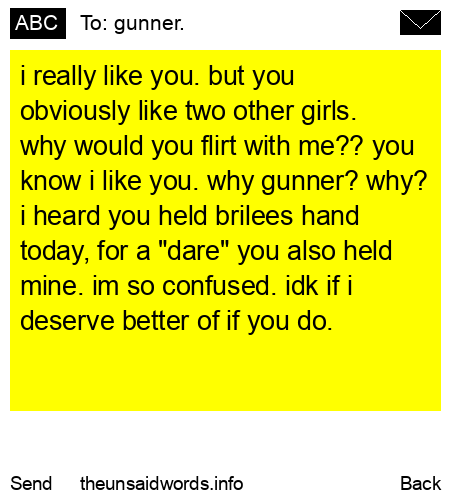 unsent message to gunner.