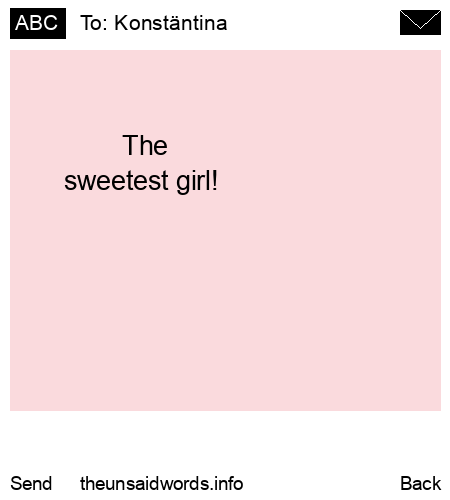 unsent message to Konstäntina