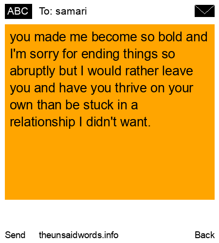 unsent message to samari