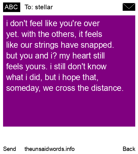 unsent message to stellar