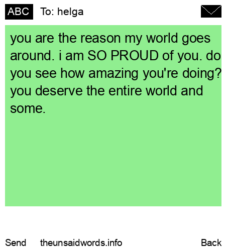 unsent message to helga