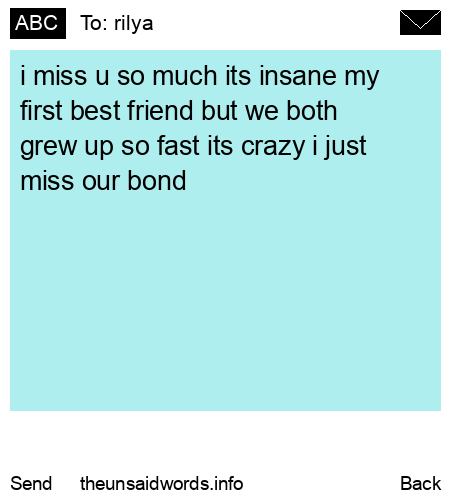 unsent message to rilya
