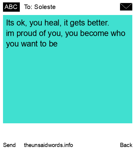 unsent message to Soleste 