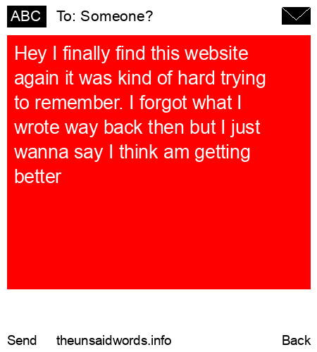 unsent message to Someone?