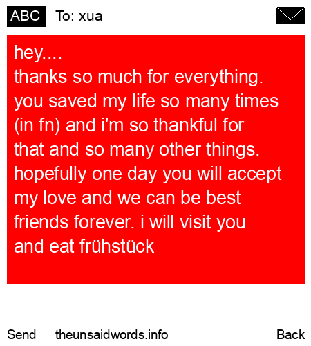 unsent message to xua