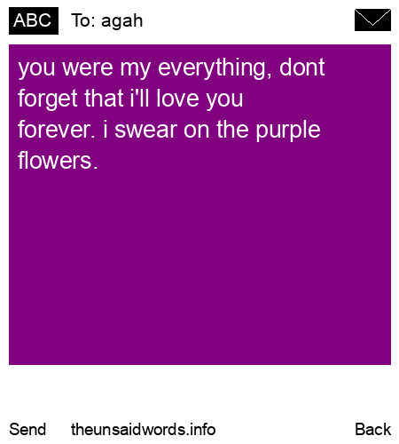 unsent message to agah