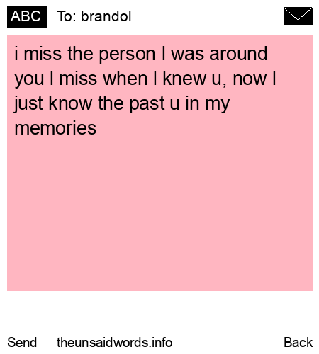 unsent message to brandol 