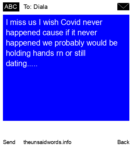 unsent message to Diala