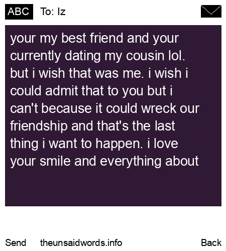 unsent message to Iz