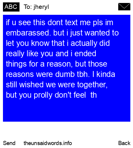 unsent message to jheryl