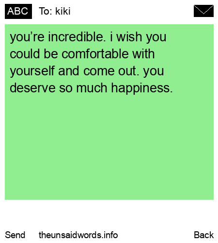 unsent message to kiki