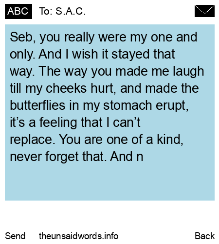unsent message to S.A.C.