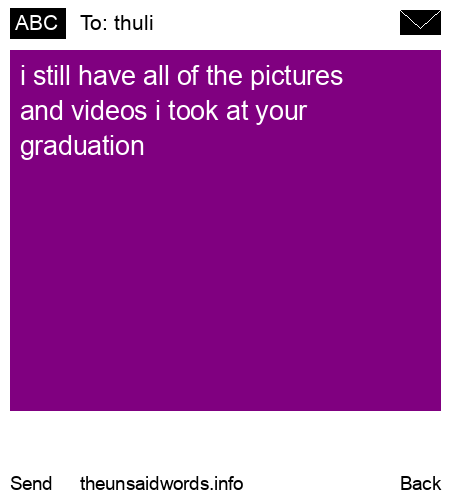 unsent message to thuli