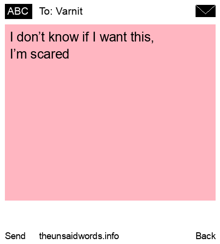unsent message to Varnit