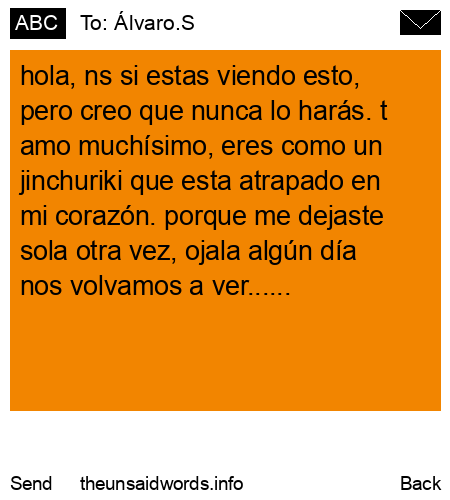 unsent message to Álvaro.S