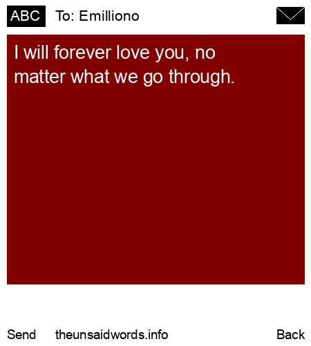 unsent message to Emilliono