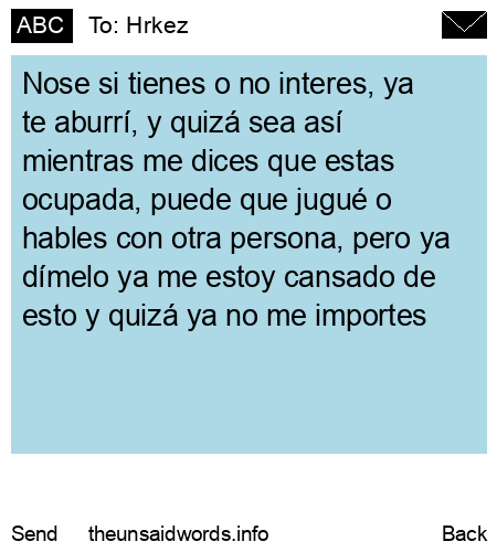 unsent message to Hrkez
