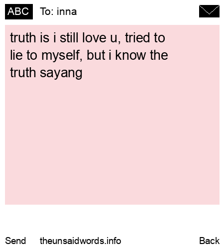 unsent message to inna