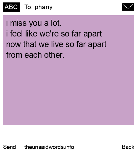 unsent message to phany