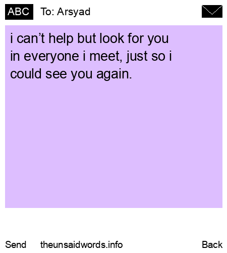 unsent message to Arsyad