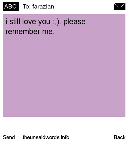 unsent message to farazian