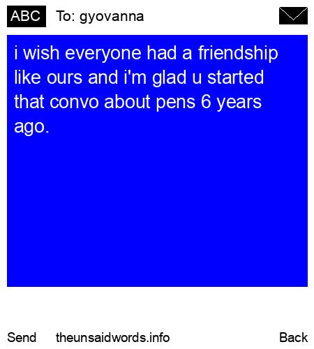 unsent message to gyovanna