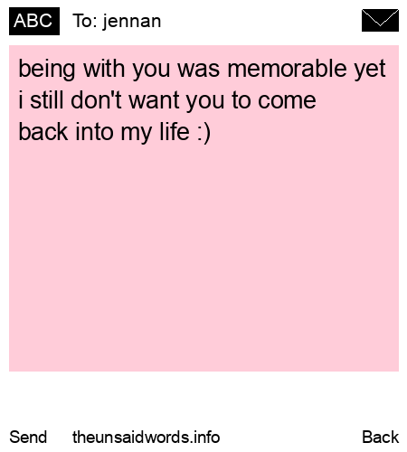 unsent message to jennan