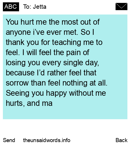 unsent message to Jetta