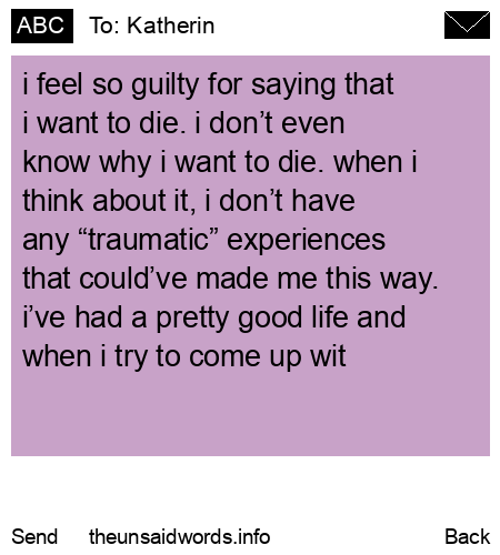 unsent message to Katherin