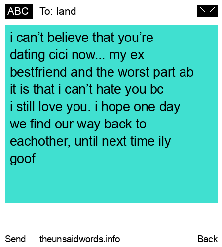 unsent message to land