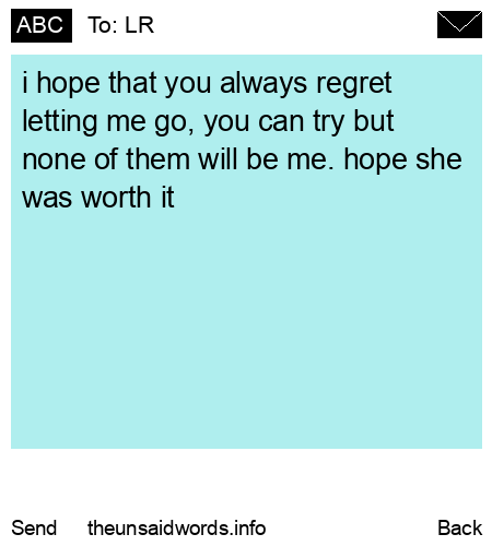 unsent message to LR